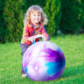 ZOOJOY hopper ball used indoors or outdoors for versatile fun.