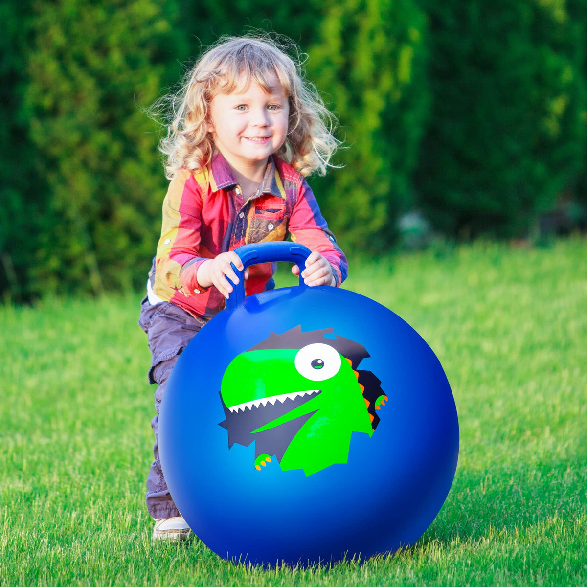 ZOOJOY Hopper Ball used indoors and outdoors for versatile fun