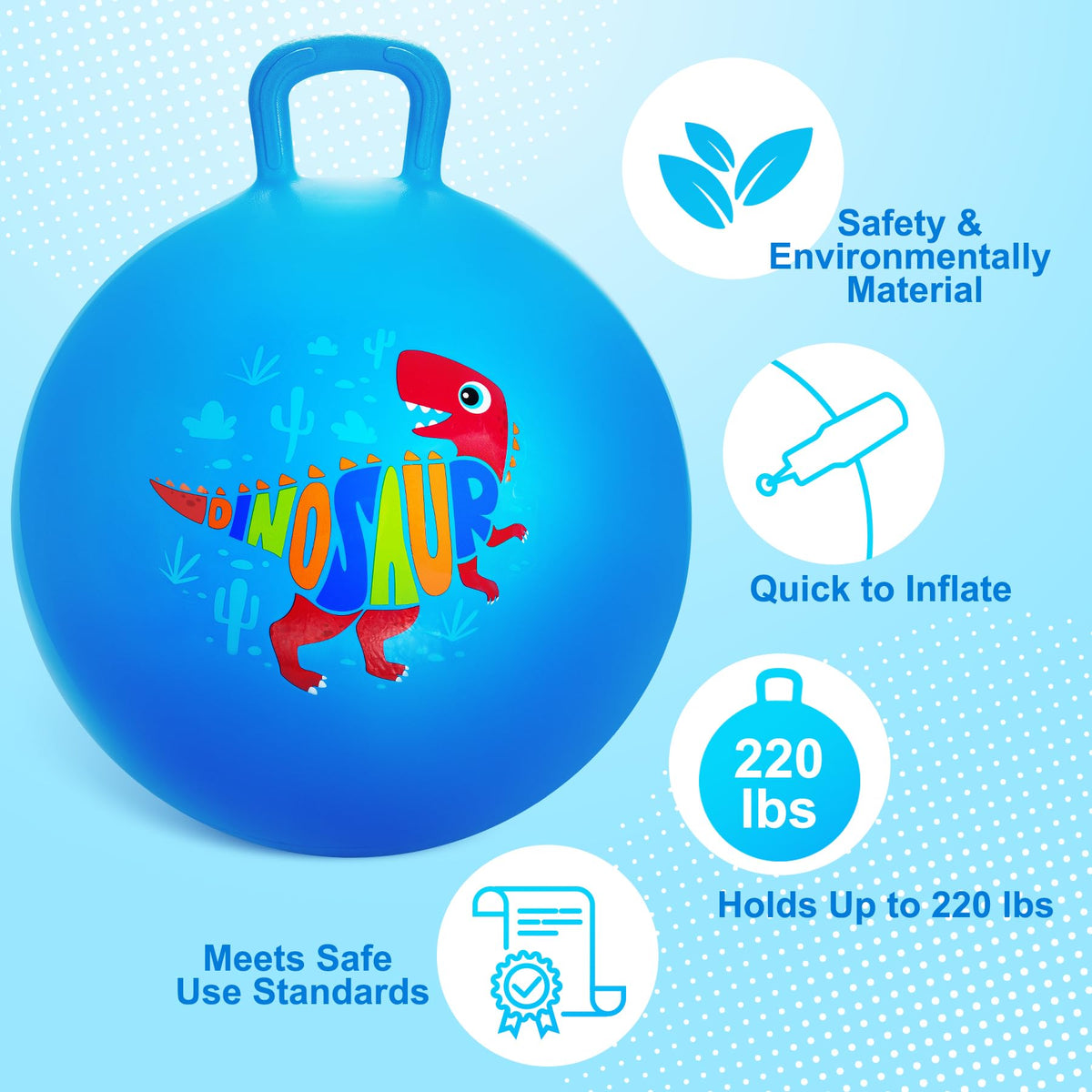 ZOOJOY 18-inch hopper inflates quickly with the included pump.