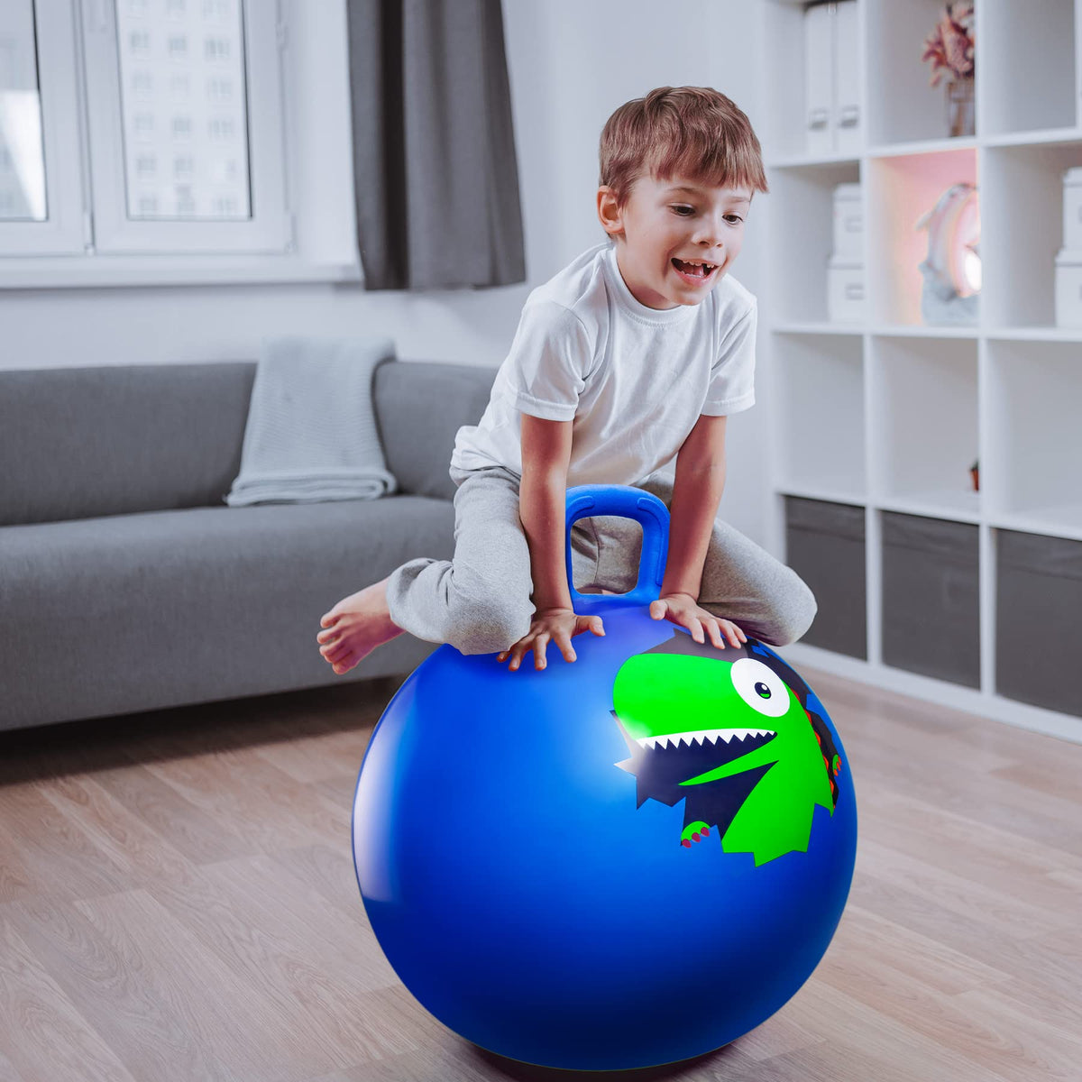 Kids enjoying playtime with the ZOOJOY Hopper Ball