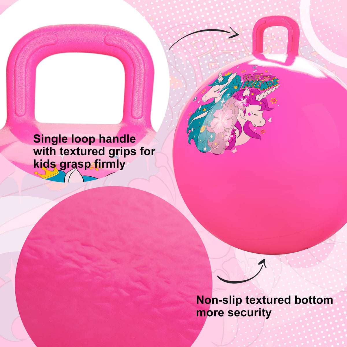 ZOOJOY non-slip bottom provides stability during jumps