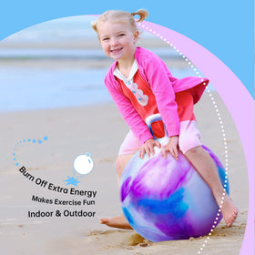 ZOOJOY hopper ball showing non-slip bottom for safety.