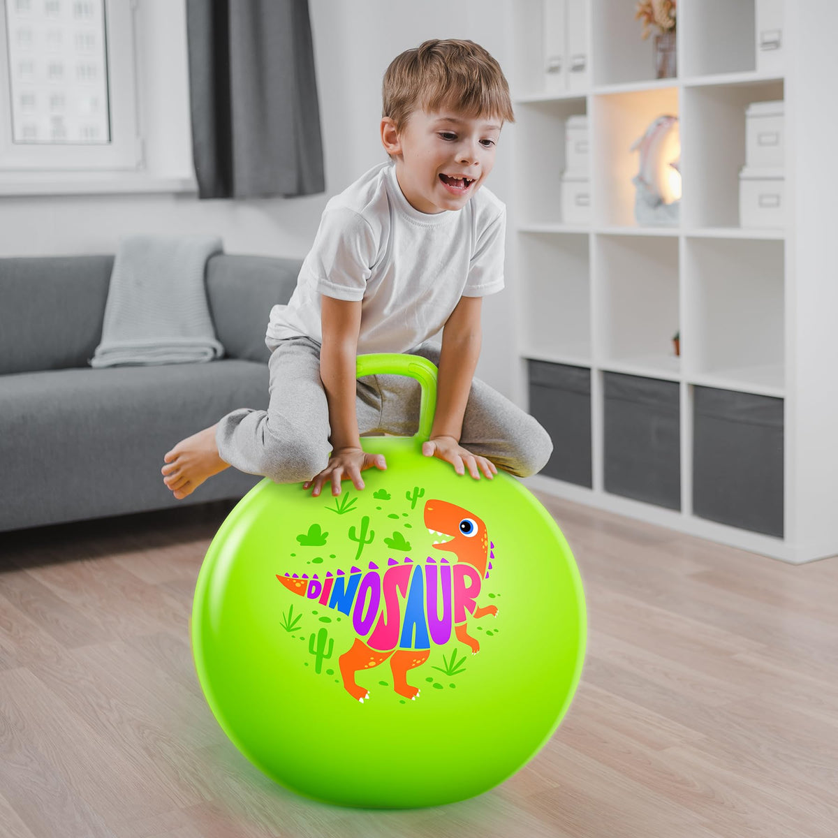 ZOOJOY hopper ball safety bottom provides stability during bouncing sessions.