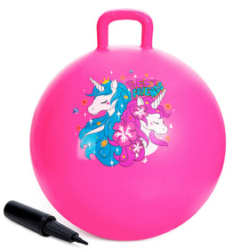 ZOOJOY Unicorn hopper ball with unicorn pattern promotes imaginative play