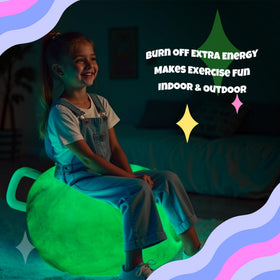 ZOOJOY glow hopper ball showcases kids bouncing with energy.