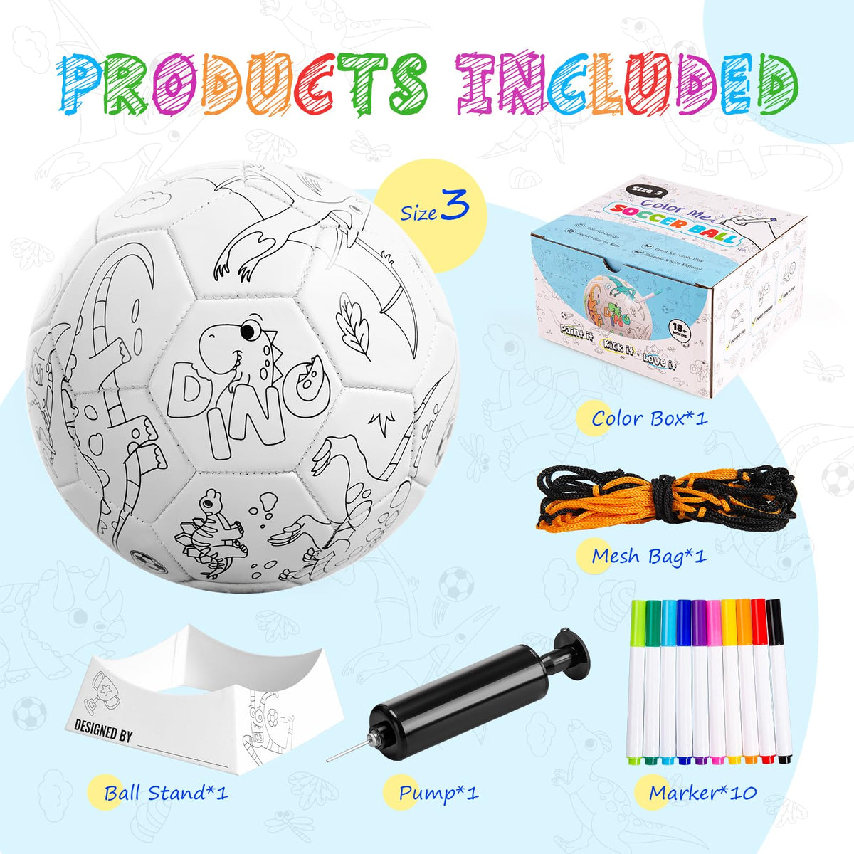 ZOOJOY manual air pump included for quick, portable inflation.