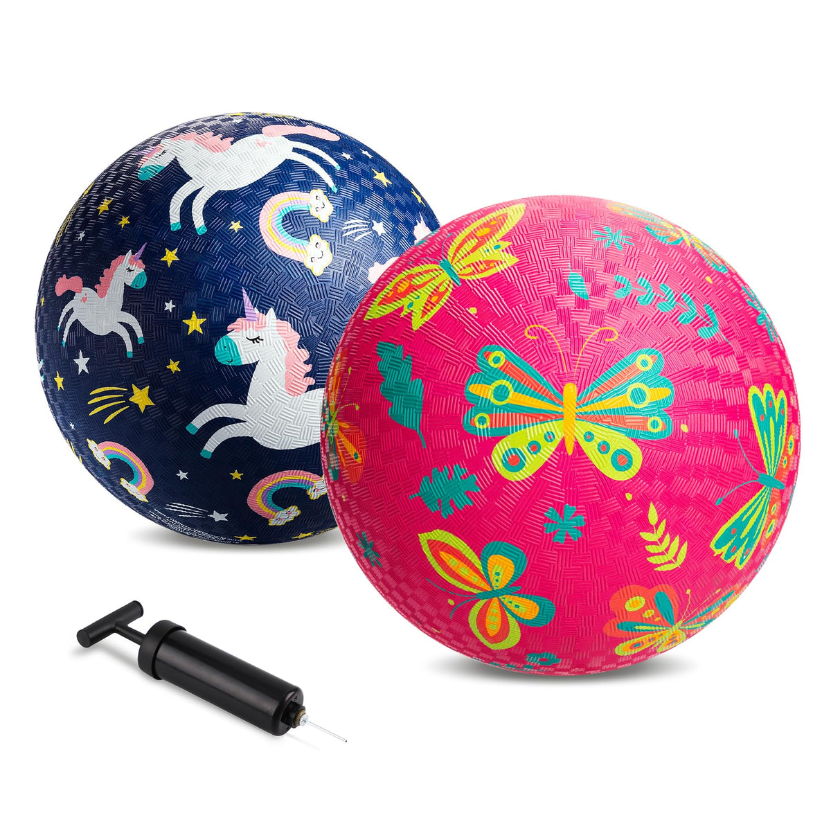 ZOOJOY pack of 2 cartoon playground balls for kids' playtime
