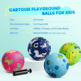 ZOOJOY playground balls bright colors providing easy grip and playful color coordination.