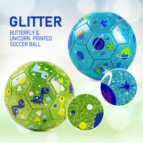 ZOOJOY Soccer Ball Size 2 suitable for both indoor and outdoor play sessions.