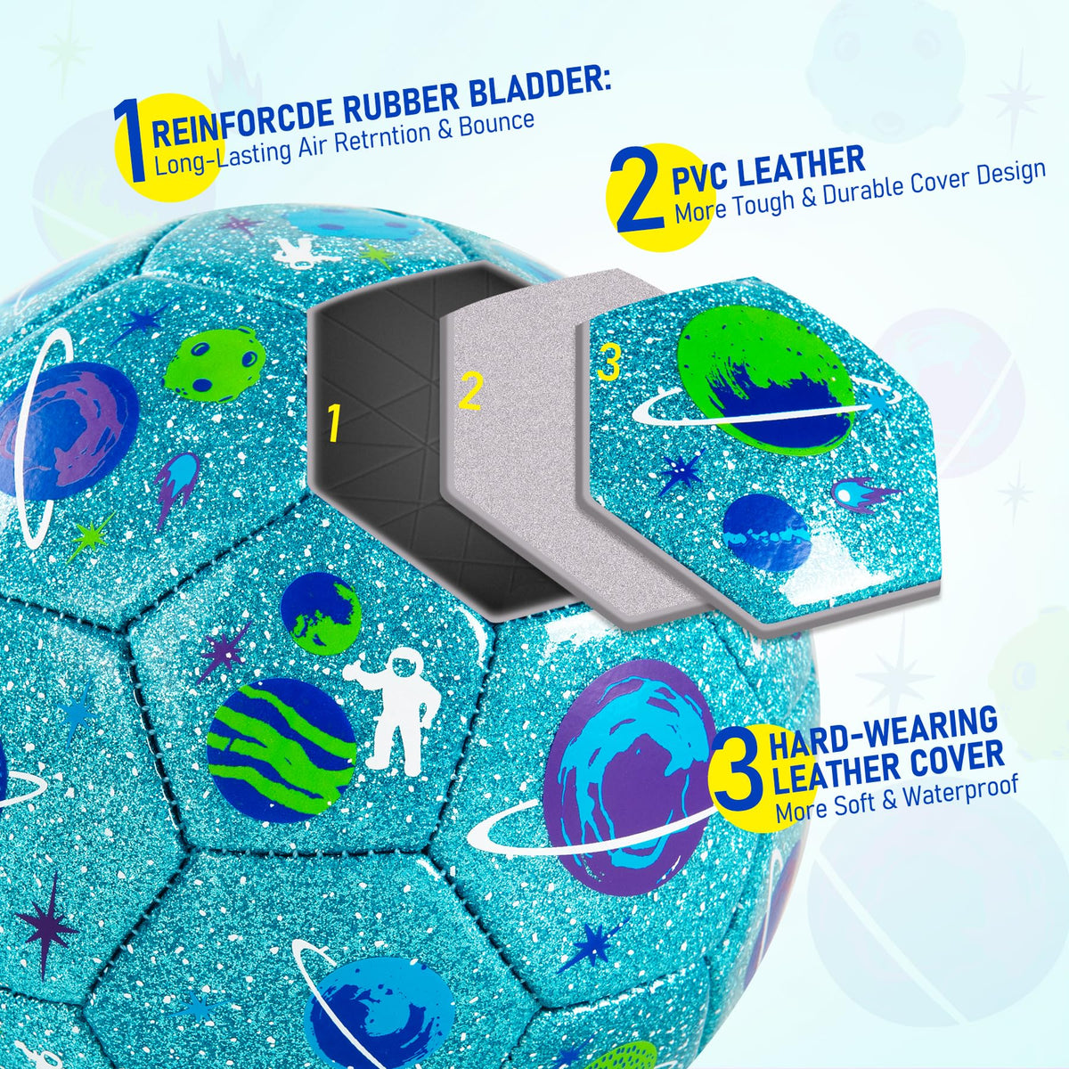 ZOOJOY Soccer Ball Size 2 toddler kicking action shows early motor skills play.