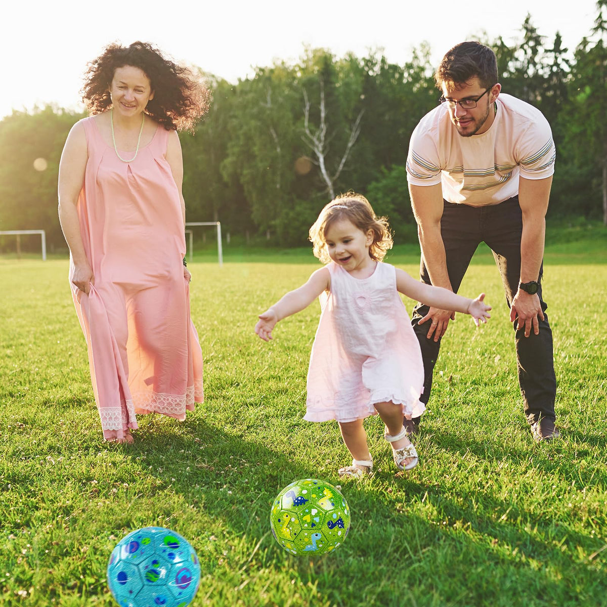 ZOOJOY Soccer Ball Size 2 two-pack gift for active kids.