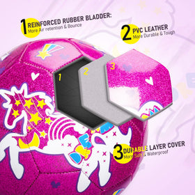 ZOOJOY toddler size 3 pink ball designed for easy grip and control.