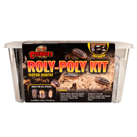 Zoo Med Creatures Isopod Habitat Kit clear container for easy observation.