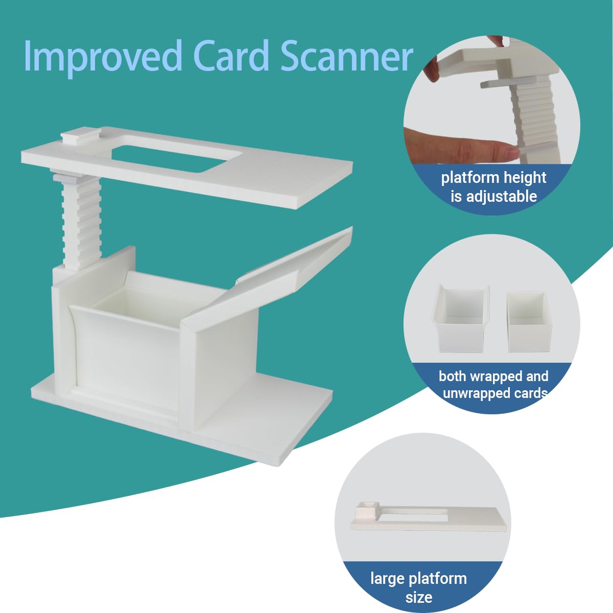 Zoravell Card Slinger height-adjustable platform fits various phones.