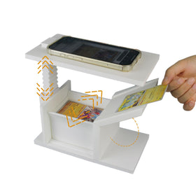 Zoravell Card Slinger stand assembly for stable, fast scans.