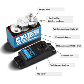 ZOSKAY DS3245 180-degree digital servo with fast response and smooth motion.