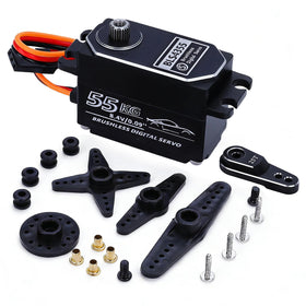 ZOSKAY 55kg low-profile servo top cover enhances durability and heat management.