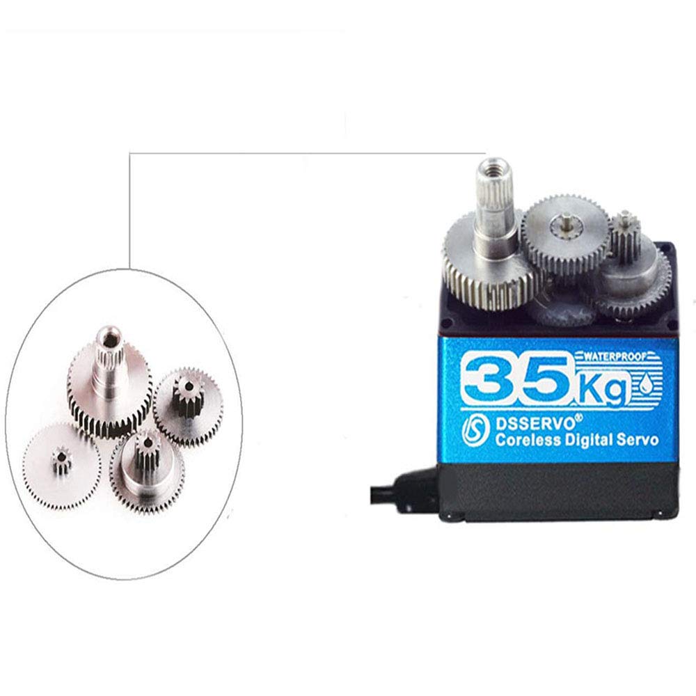 Detail of stainless steel and copper/aluminum gears for durable performance