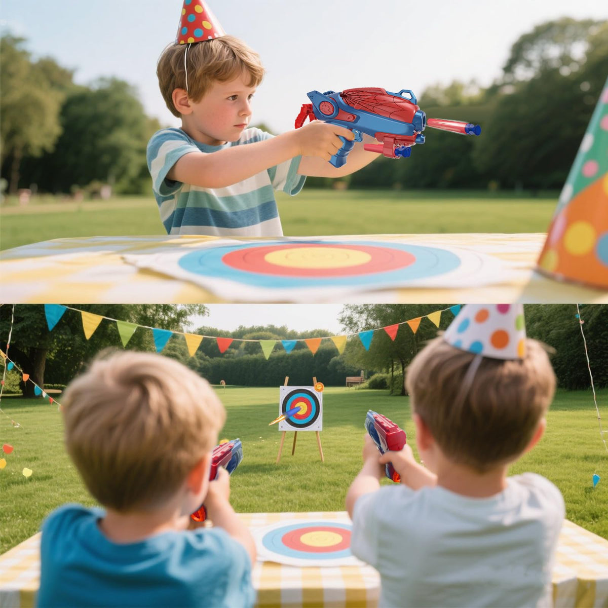 Zowrait versatile game setup for indoors or outdoors play