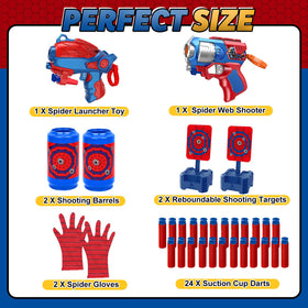 Zowrait Spider Launcher Toys Pack ready for outdoor adventures