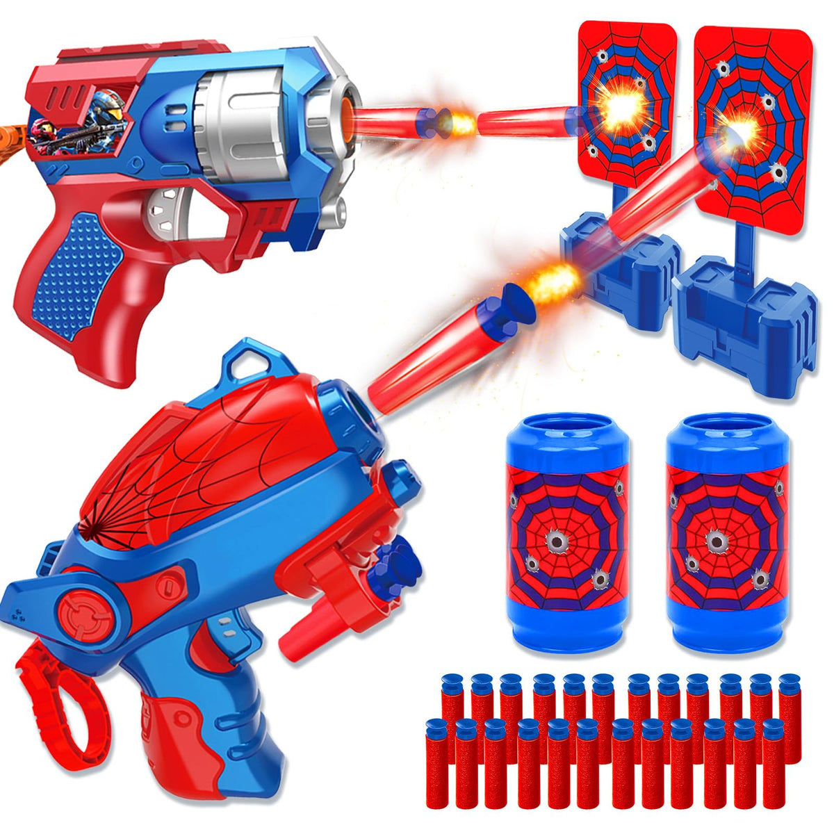 Zowrait Spider Shooting Toys Set front view for energetic play