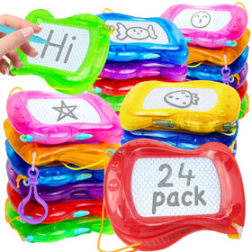 ZoxiLume 24-pack mini drawing board overview for mess-free portable creativity.