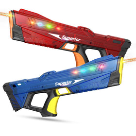 Zplogk 2-pack electric water gun in blue and red for backyard battles