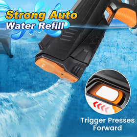 Zplogk long-range water blaster reaches 26–33 feet for large backyard skirmishes.
