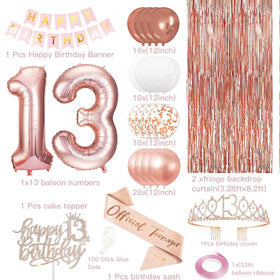 ZPPMZQR rose gold tassel curtain backdrop enhances party photos.