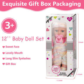 ZQDOLL 12-inch pink hanky for gentle care moments
