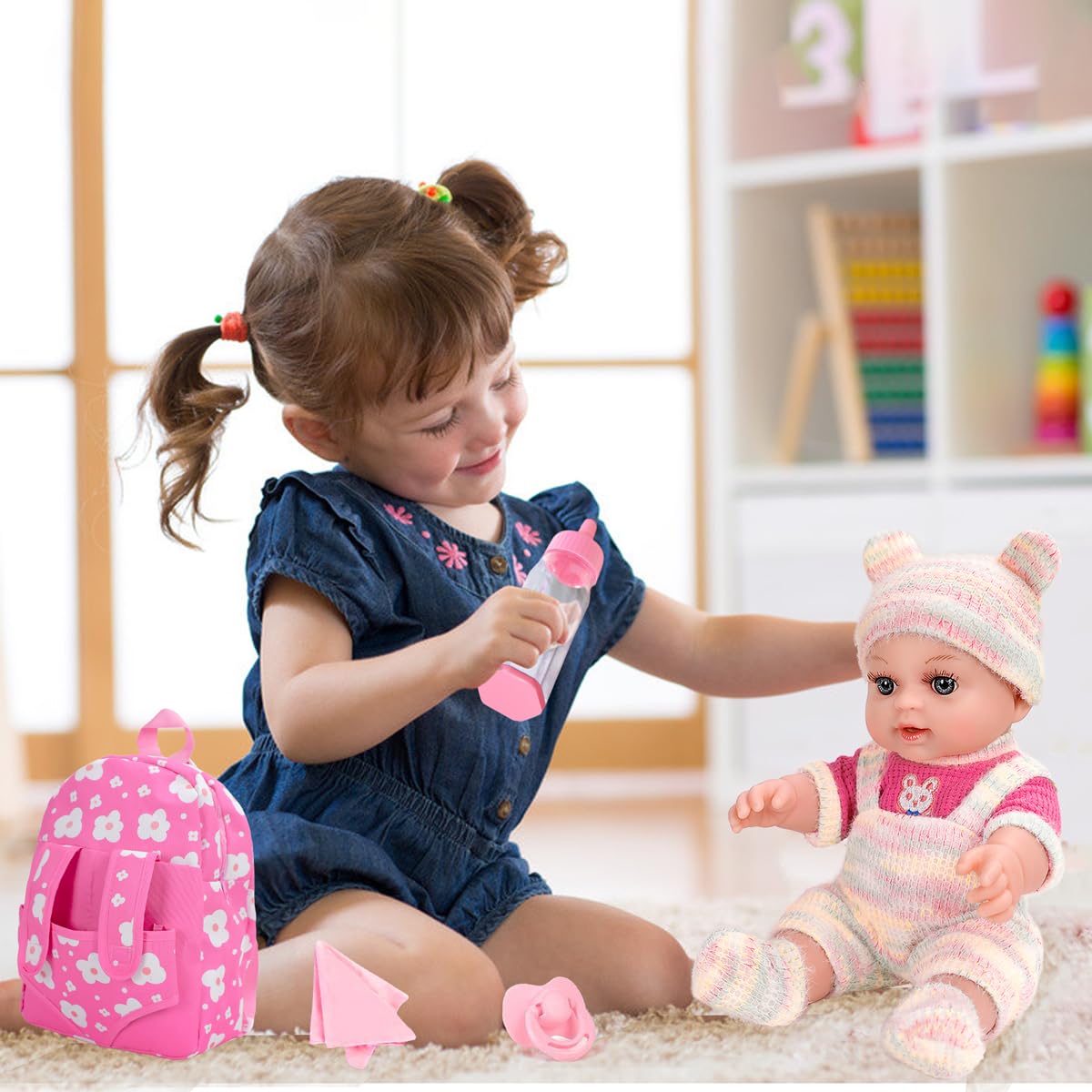 ZQDOLL 12-inch baby doll hat for pretend play styling