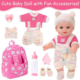 ZQDOLL 12-inch baby doll socks for cozy daytime care