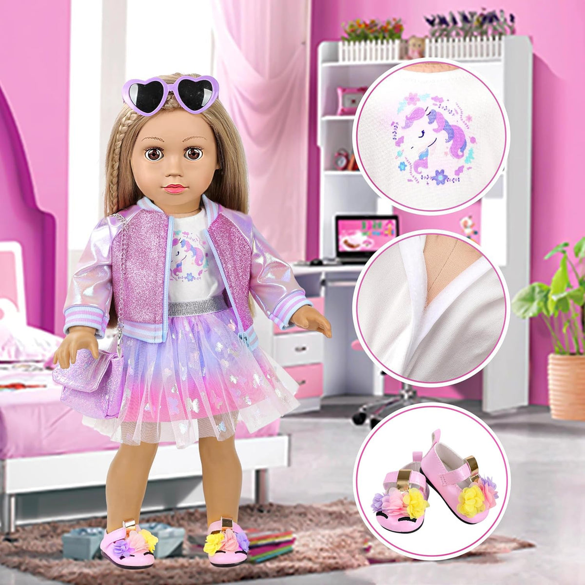 ZQDOLL eyeshadow palette enables colorful, imaginative makeovers without mess.