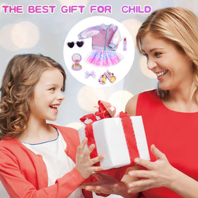 ZQDOLL sunglasses and bow hair clip add stylish touch to stories.