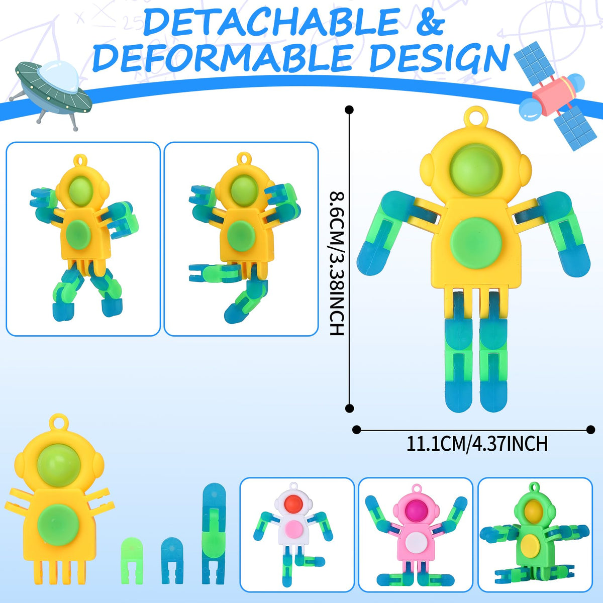 ZQFTZQ 3-in-1 deformable spinner with glow features supports versatile shapes.