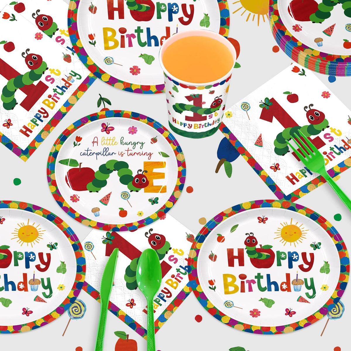 ZQMONTIA hungry bug napkins add a cute touch and quick cleanup.