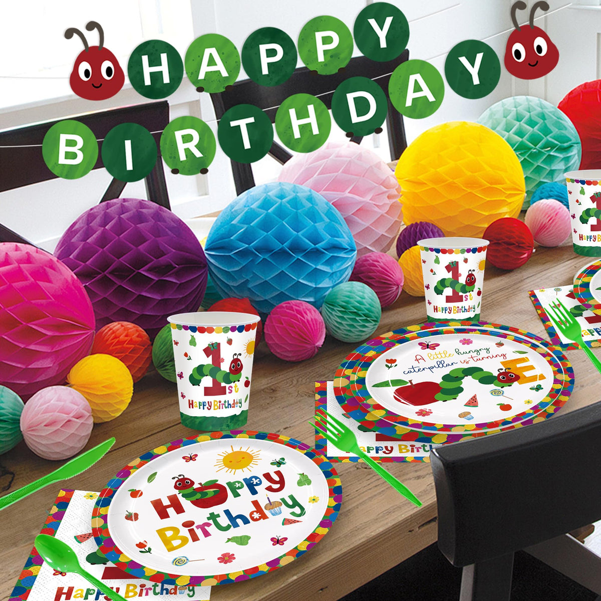 ZQMONTIA tablecloths protect surfaces and tie the theme together.