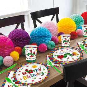 ZQMONTIA Caterpillar table decor scene ready for photos and family moments.