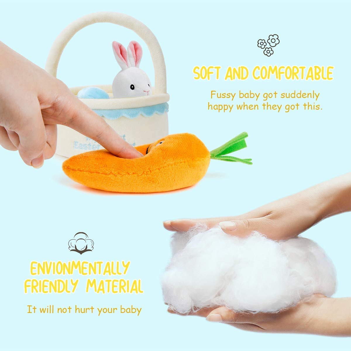 ZRUKXH hand-sewn baby basket for easy carrying and neat storage