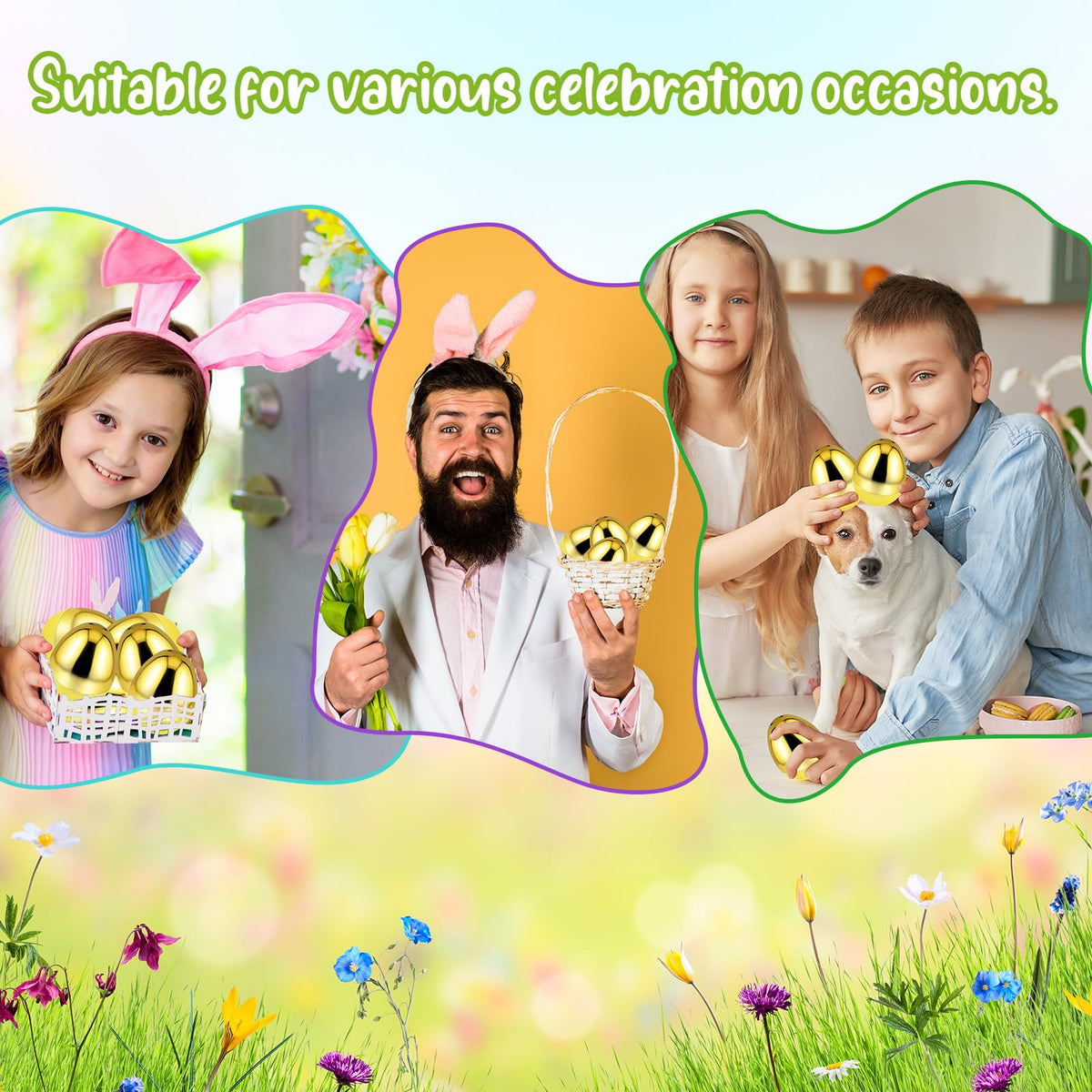 zsccxq 4'' Easter eggs add festive color to parties and classrooms