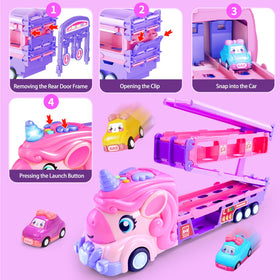 ZSHKG Storage compartment helps organize eight cars.