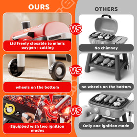 Zsinb Kids Grill tool-free assembly speeds up playtime setup.
