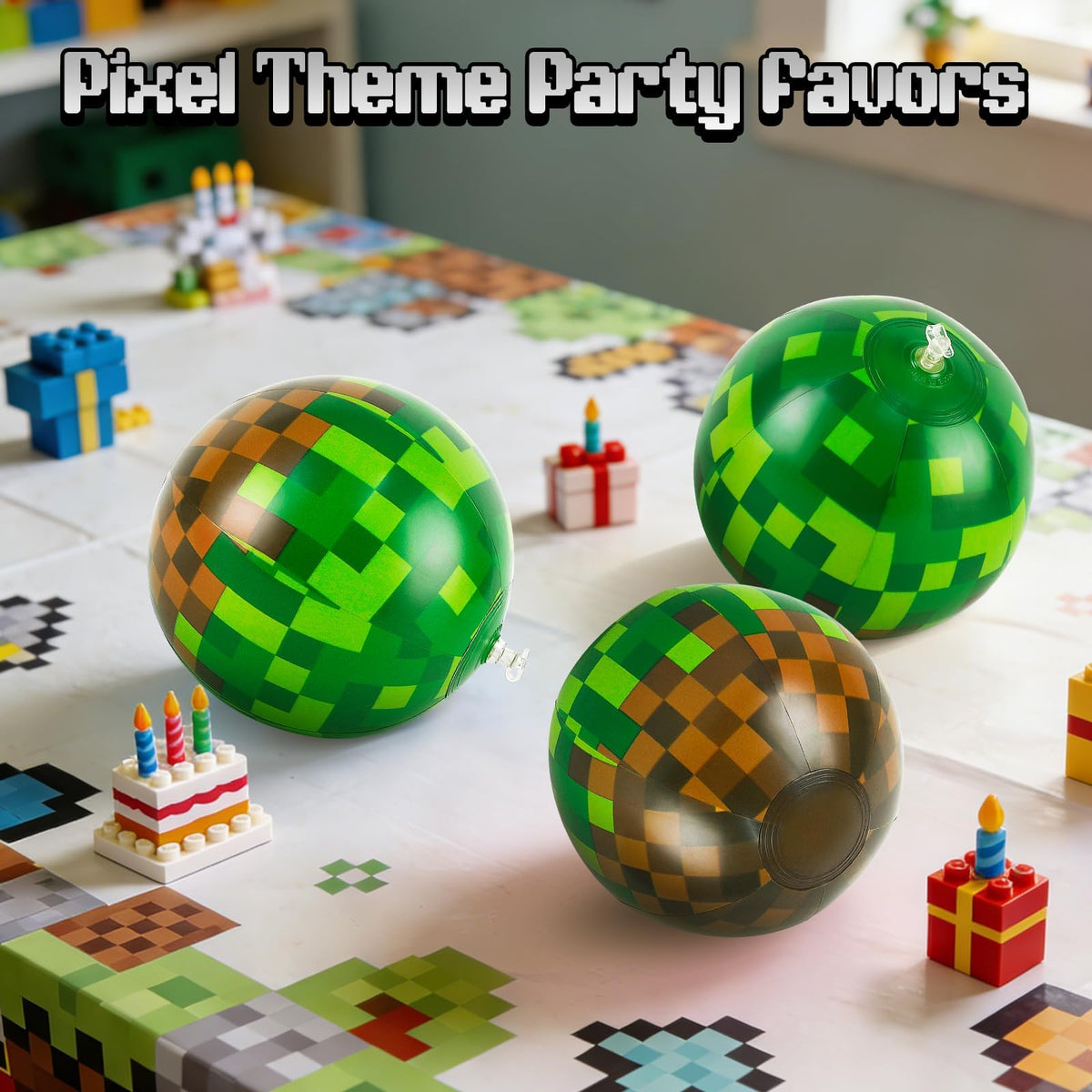 ZSMKJIAYE pixel ball, bulk party favors for summer gatherings.