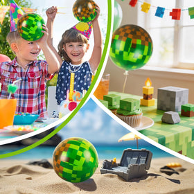 ZSMKJIAYE color-pop pixel ball ideal for kicking and tossing.