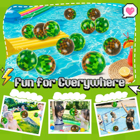 ZSMKJIAYE versatile 6-inch ball for pool, sand, and lawn games.