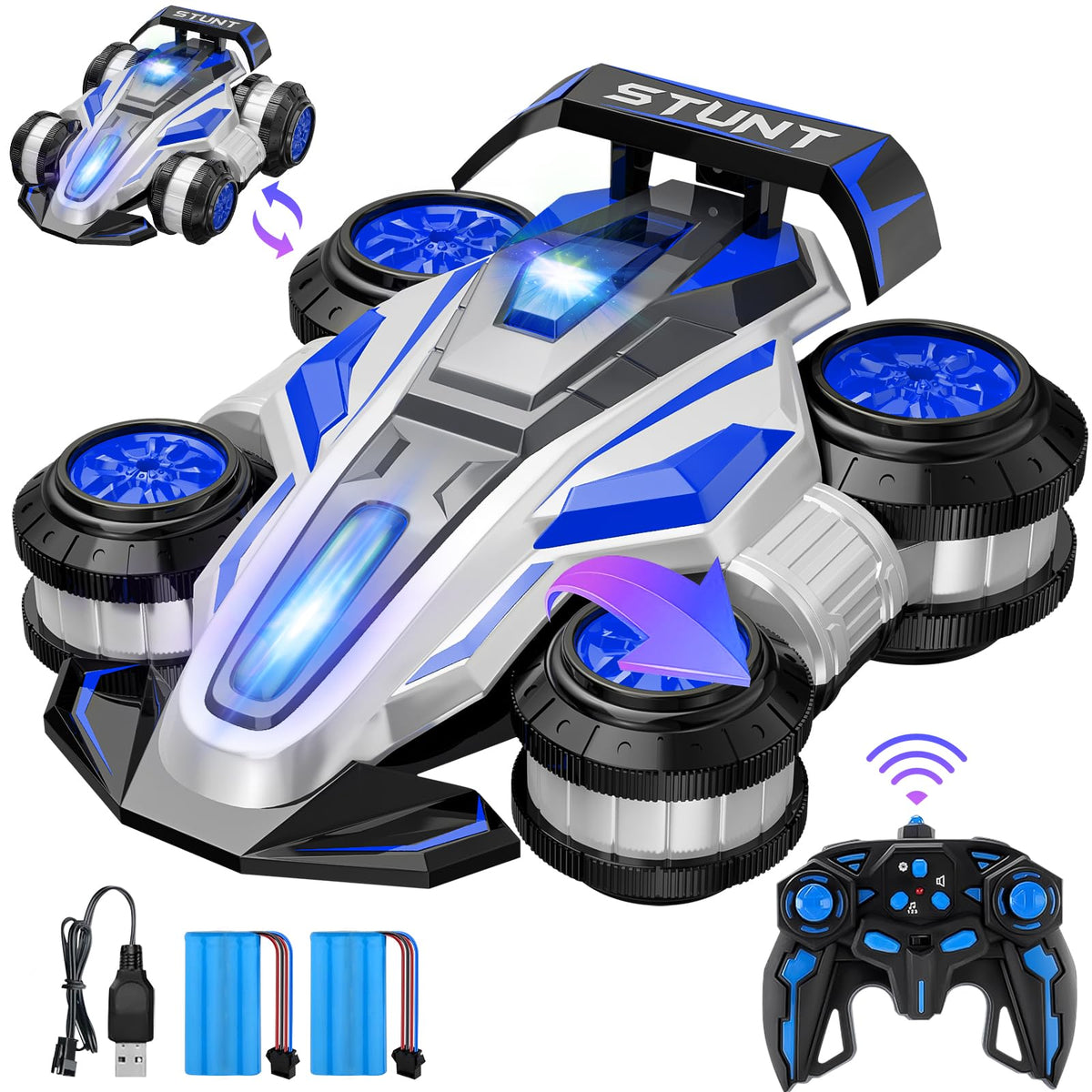 ZSYMIMRC blue high speed drift car enabling fast outdoor stunts