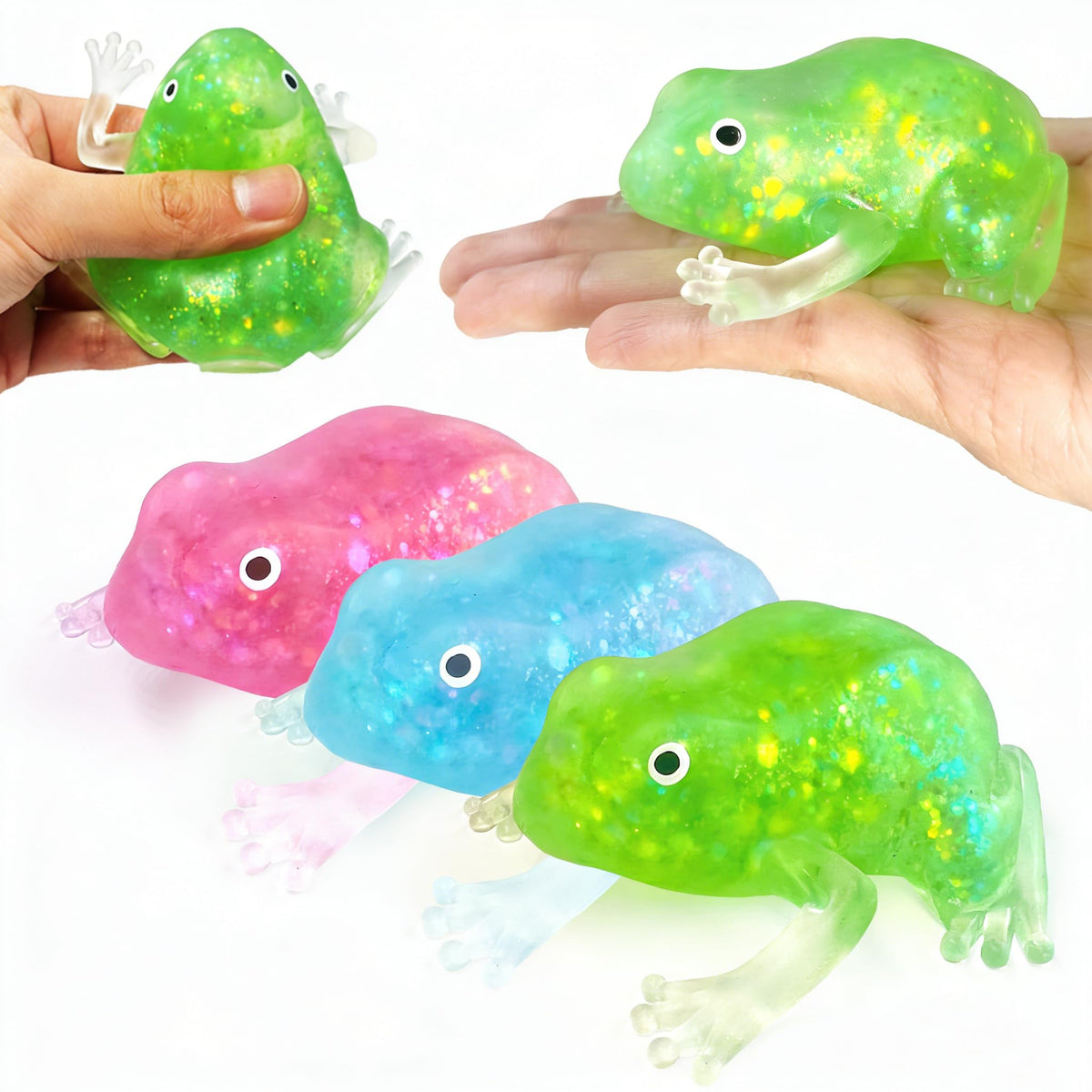 ZTATU frog stress ball green color for focus and calm.