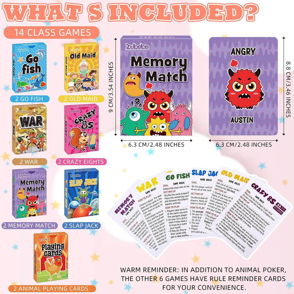 Zubebe Old Maid deck offers simple rules for social play and attention.