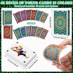 Zubebe mandala back designs in 12 colors for quick recognition.