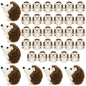 Zubebe mini hedgehog plush toy, 4-inch bulk pack for classroom rewards.